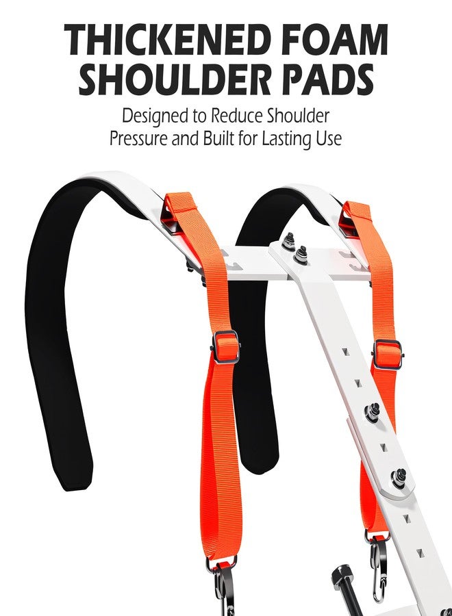 KZU Marching Snare Drum Harness Strap, Adjustable Bass Drum Shoulder Belt Strap with Mounting Accessories for Marching Bands, Parades Musical Performances Easy to Install (White) - Image 5